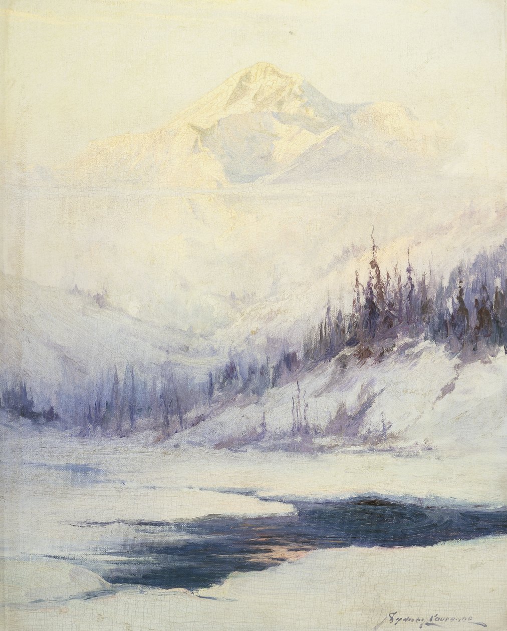 Mattina Invernale, Monte McKinley, Alaska da Sidney Laurence