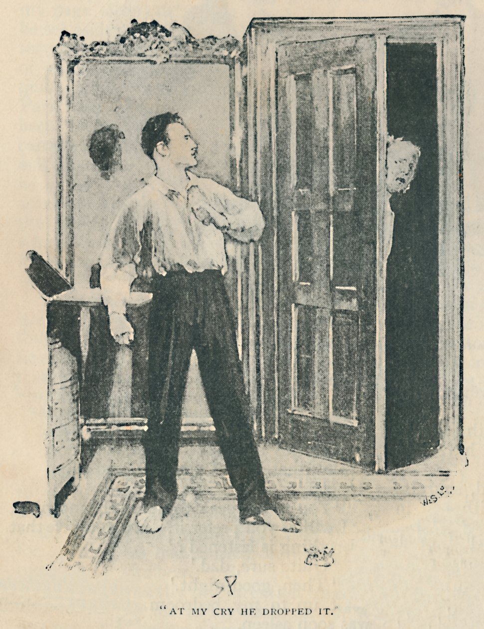 Al mio grido lo lasciò cadere, 1892 da Sidney Paget