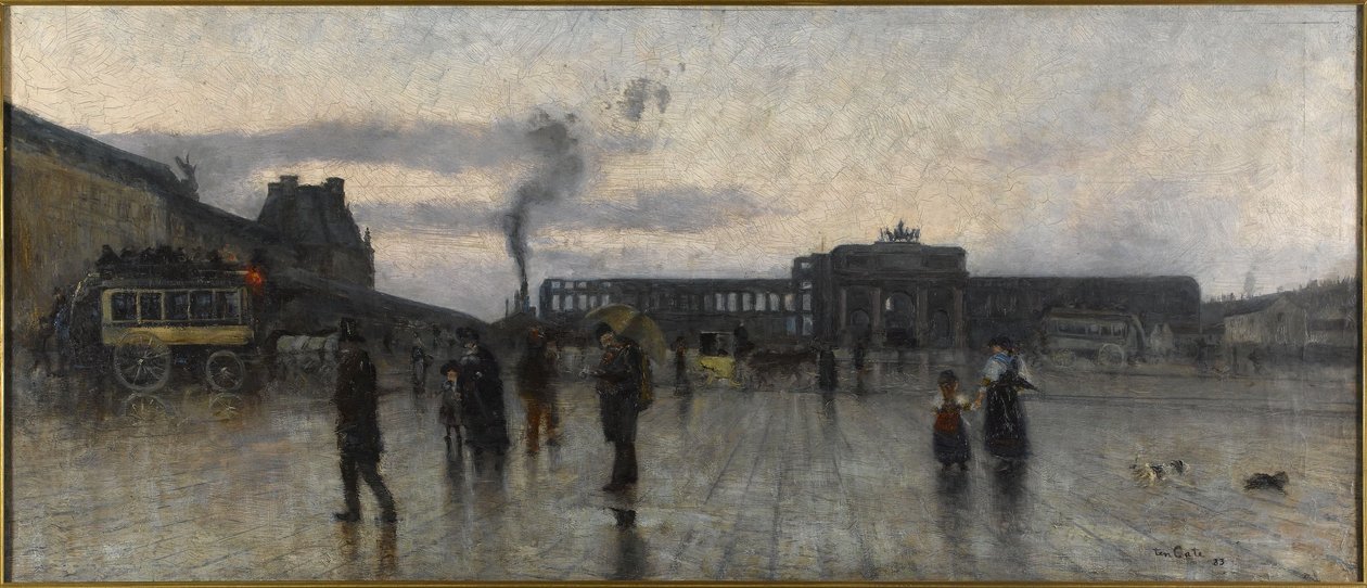 Le rovine delle Tuileries e la Place du Carroussel da Siebe Johannes Ten Kate