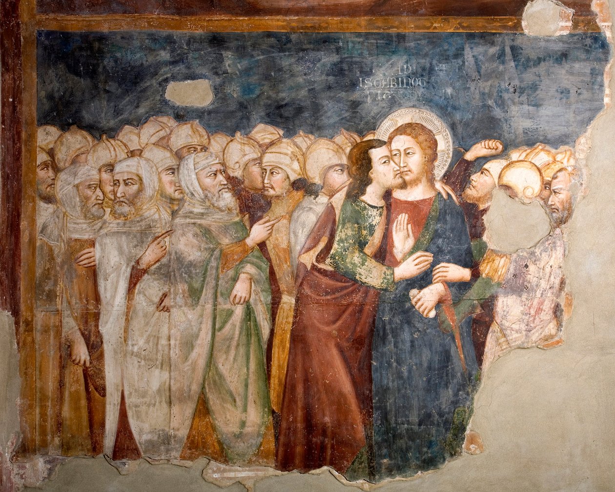 Il bacio di Giuda da Sienese School
