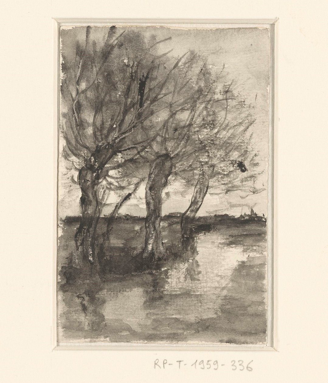 Alberi lungo un fossato da Sientje Mesdag van Houten