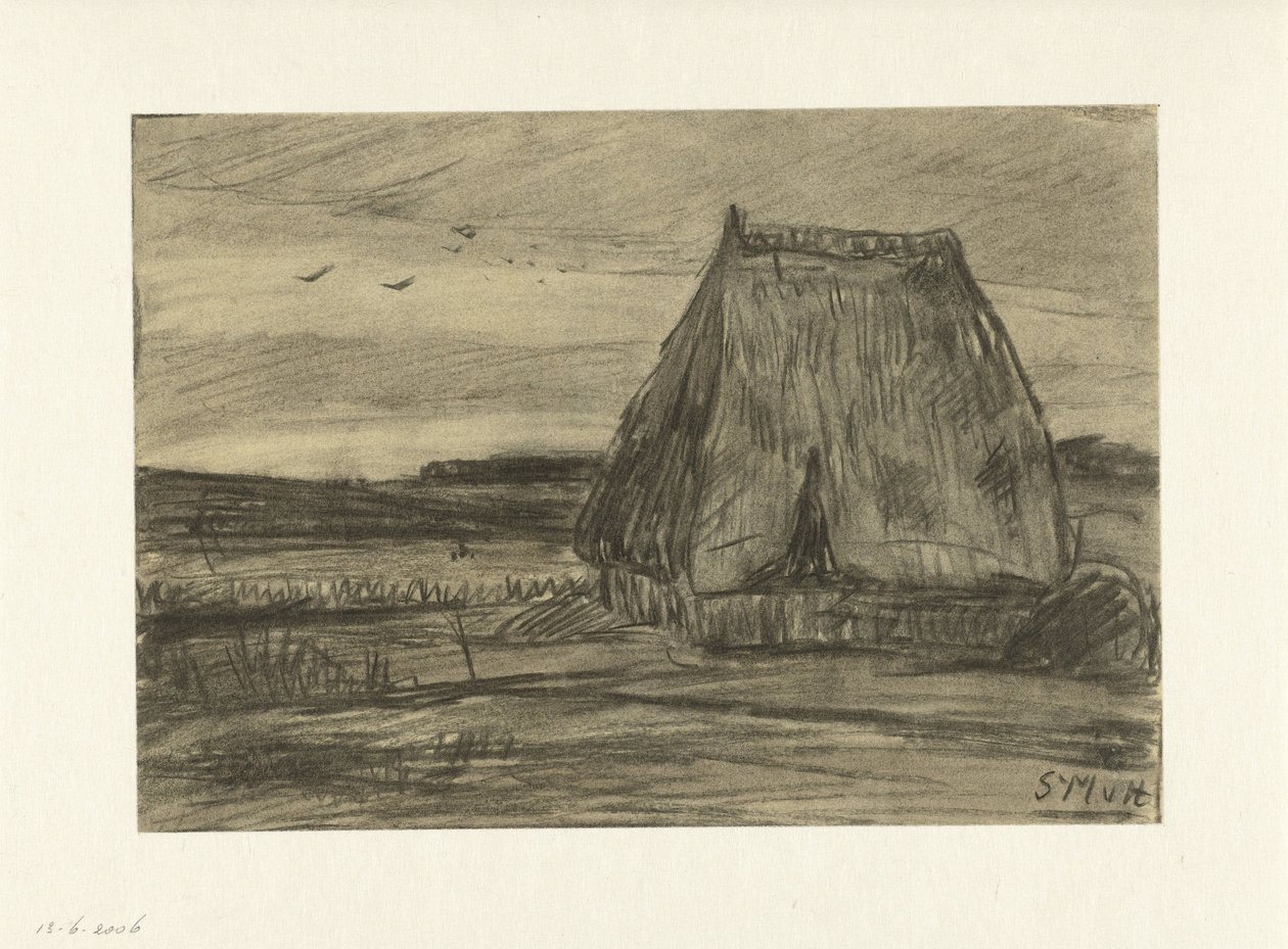 Paesaggio con capanna da Sientje Mesdag van Houten