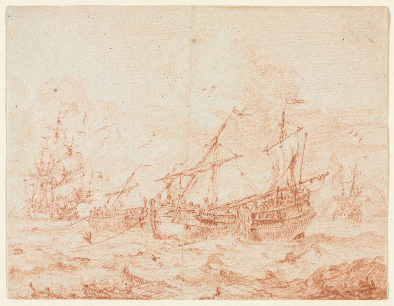 La barca delle aringhe, primo terzo del 1700 da Sieuwert van der Meulen