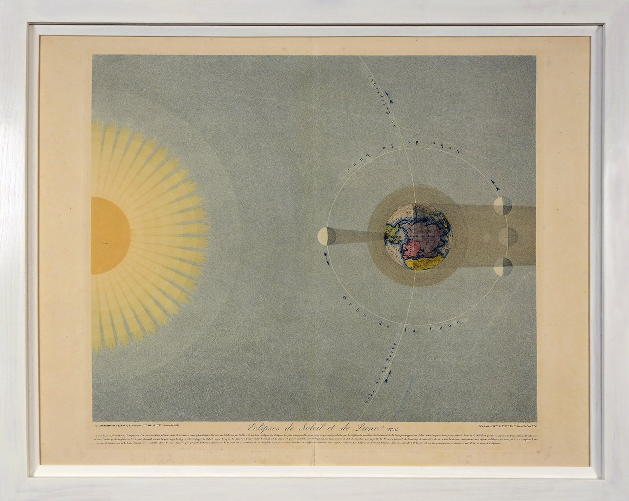 Eclissi di Sole e di Luna (no. 5), da Tableaux du Systeme Planetaire da Sigismond Visconti