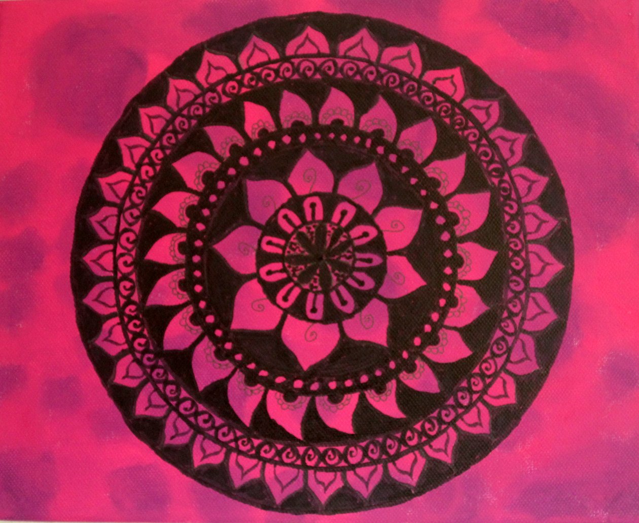 Mandala in rosa e lilla da Sil A