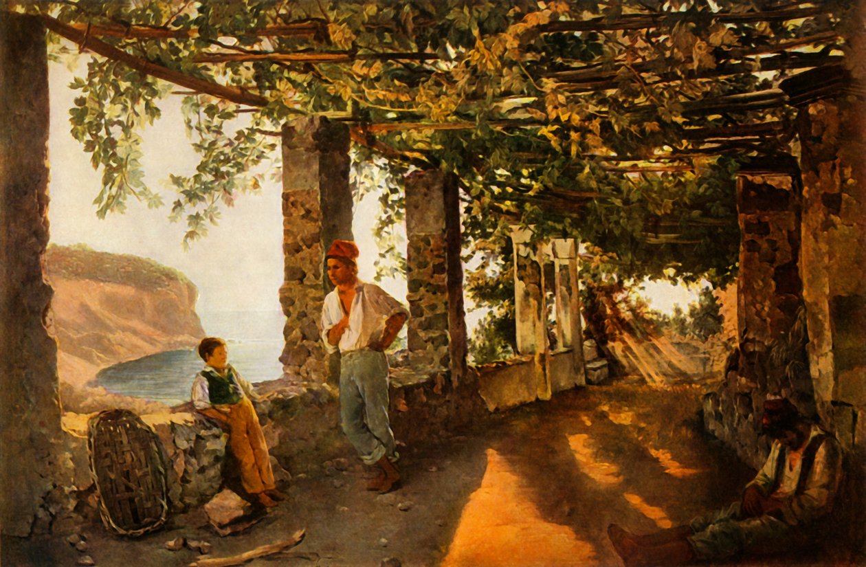Una terrazza sul mare, 1828, 1965 da Sil