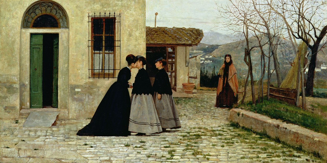 La visita, 1868 da Silvestro Lega