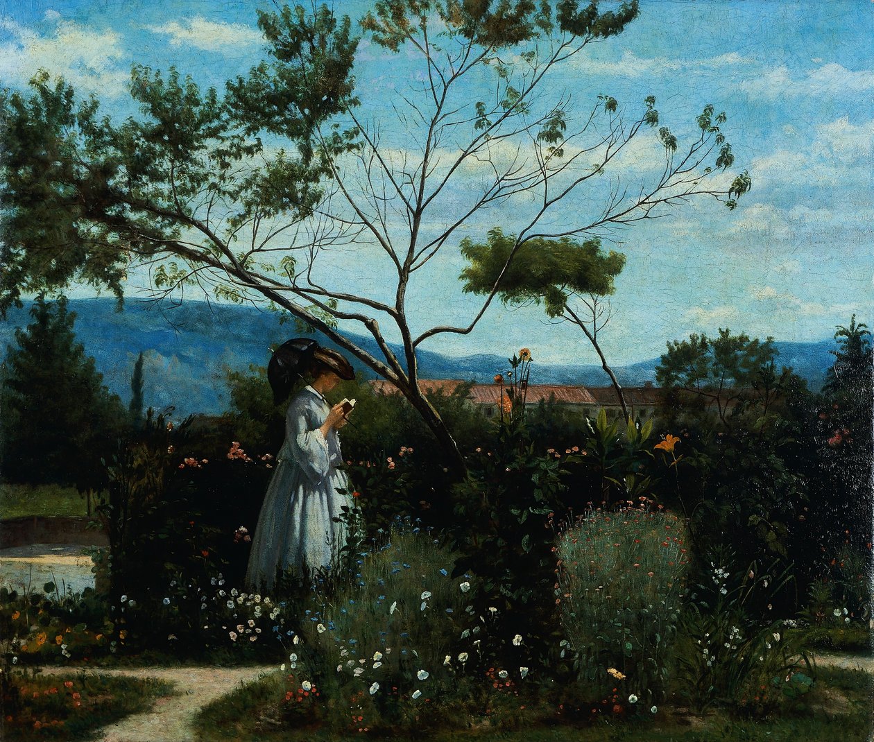 Tra i fiori nel giardino da Silvestro Lega