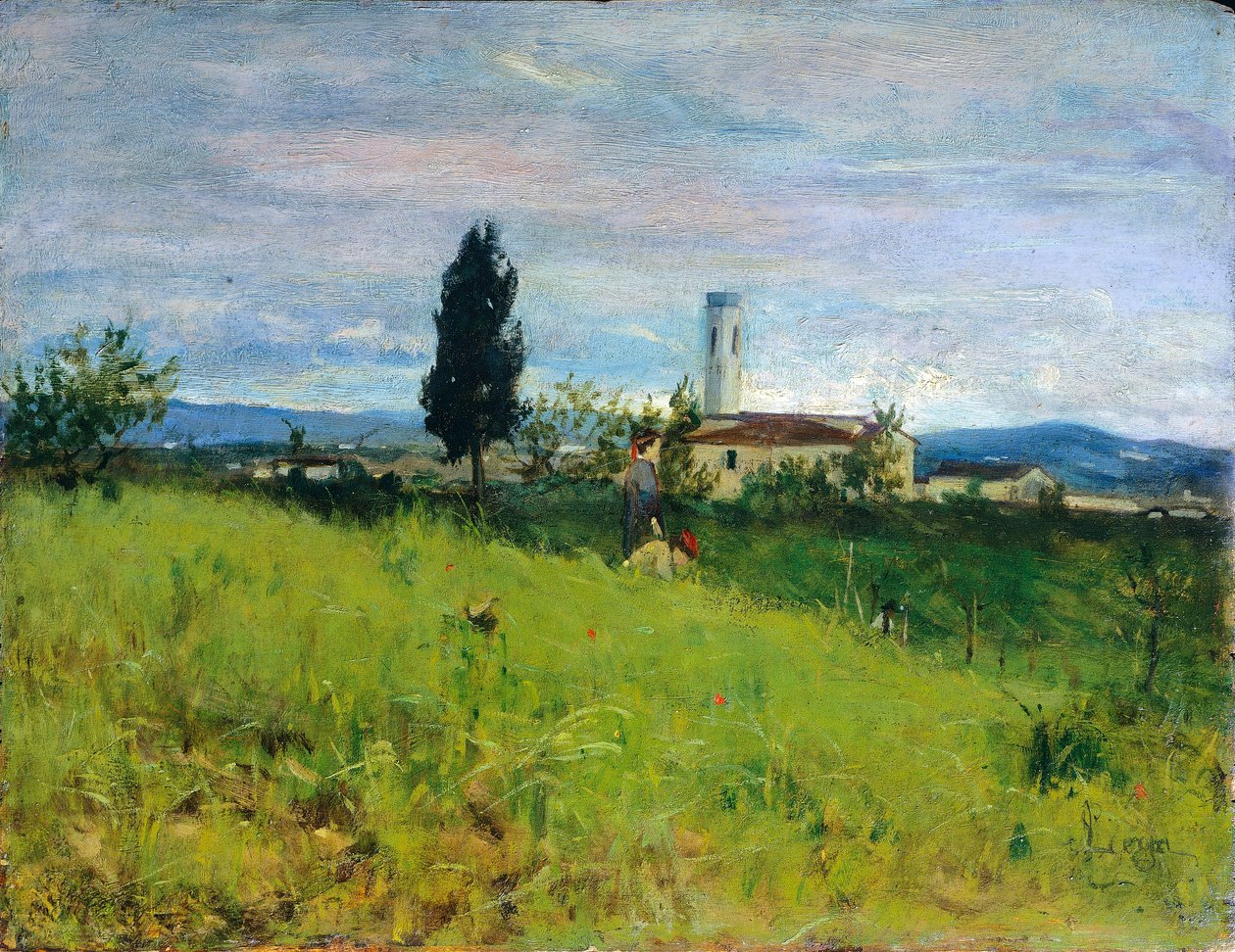 Chiesa in campagna da Silvestro Lega