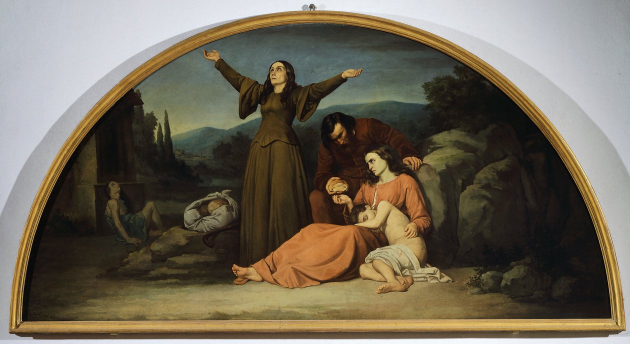 Lunetta della Carestia, Canton Oratorio, Modigliana, Emilia Romagna da Silvestro Lega