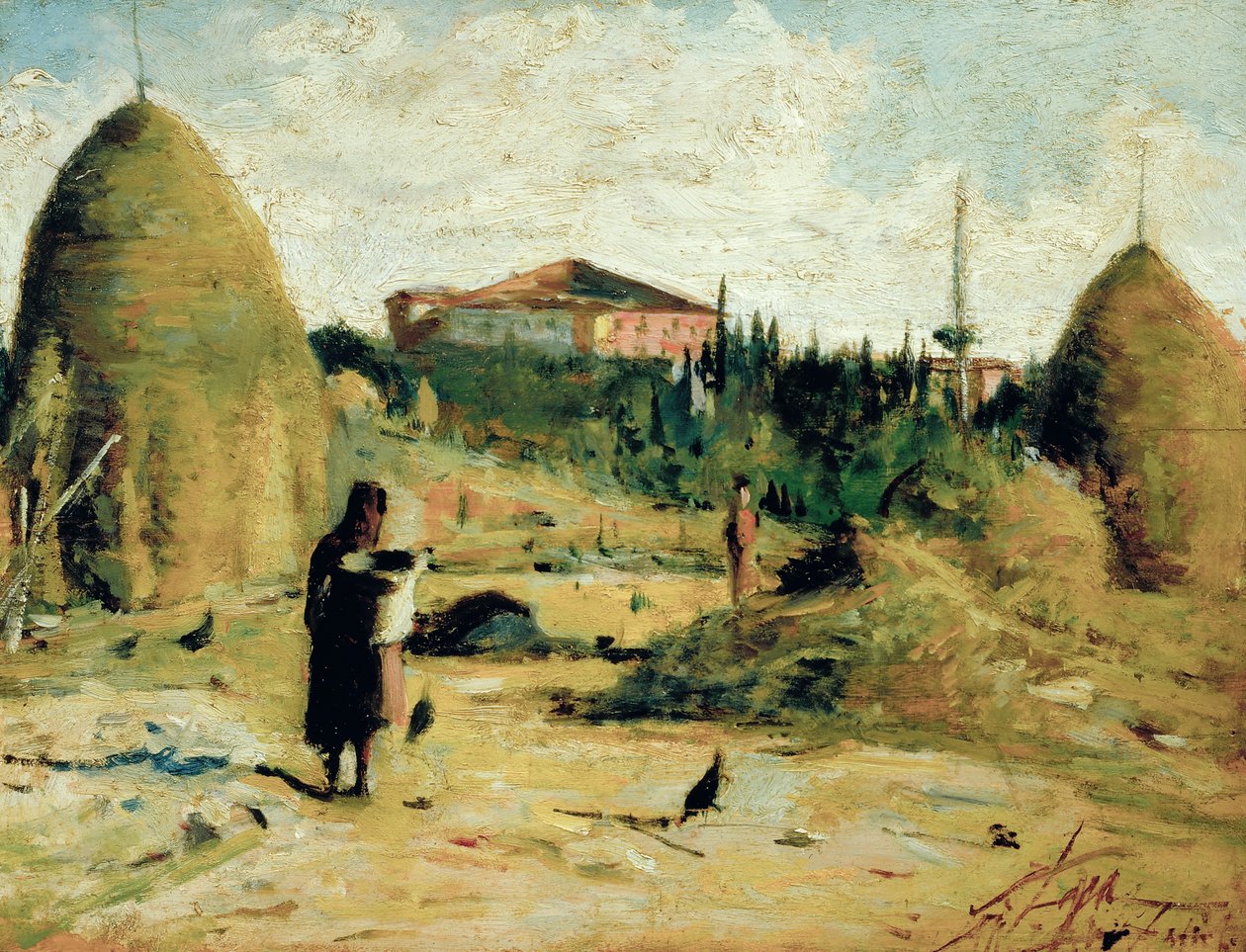 Villa Bandini al Gabbro, c.1889-90 da Silvestro Lega