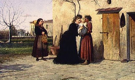 Visita alla bambina da Silvestro Lega
