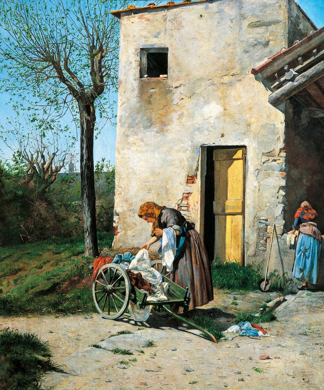 Lavandaie vicino a Firenze da Silvestro Lega