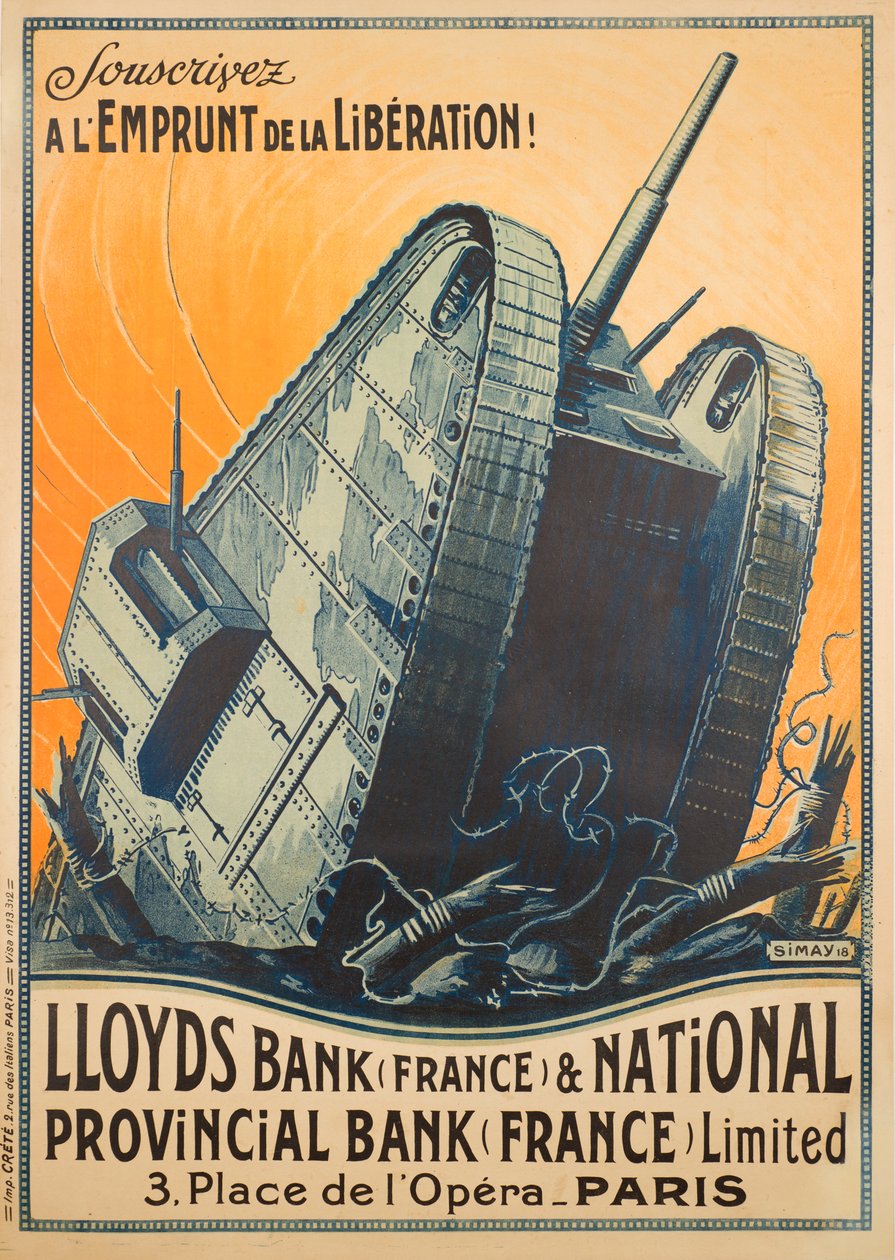 Sottoscrivete al Prestito della Liberazione, 1918 da Simay