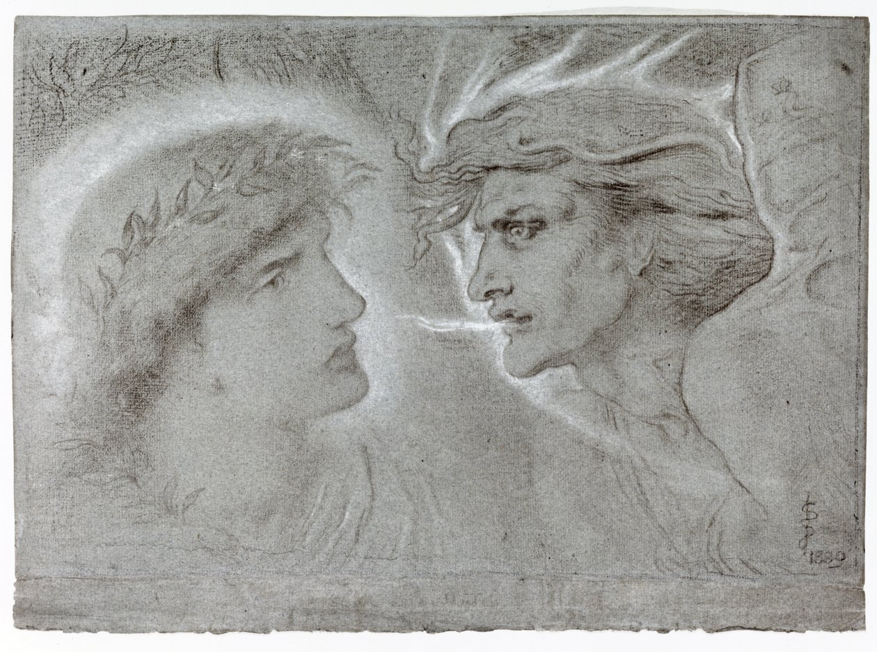 Bene e Male, 1889 da Simeon Solomon