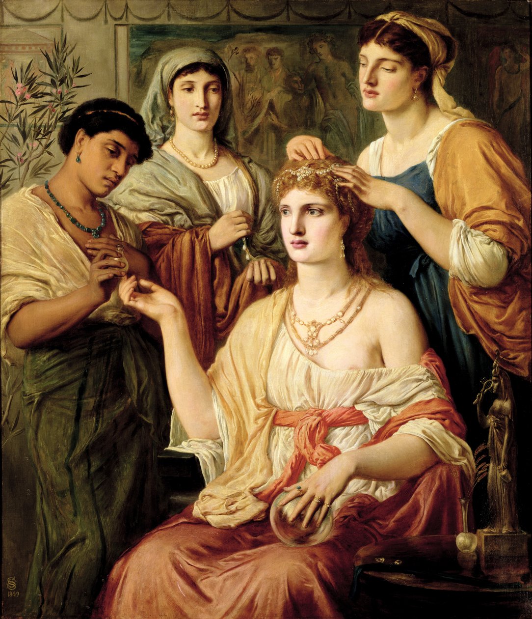 La toilette di una dama romana, 1869 da Simeon Solomon
