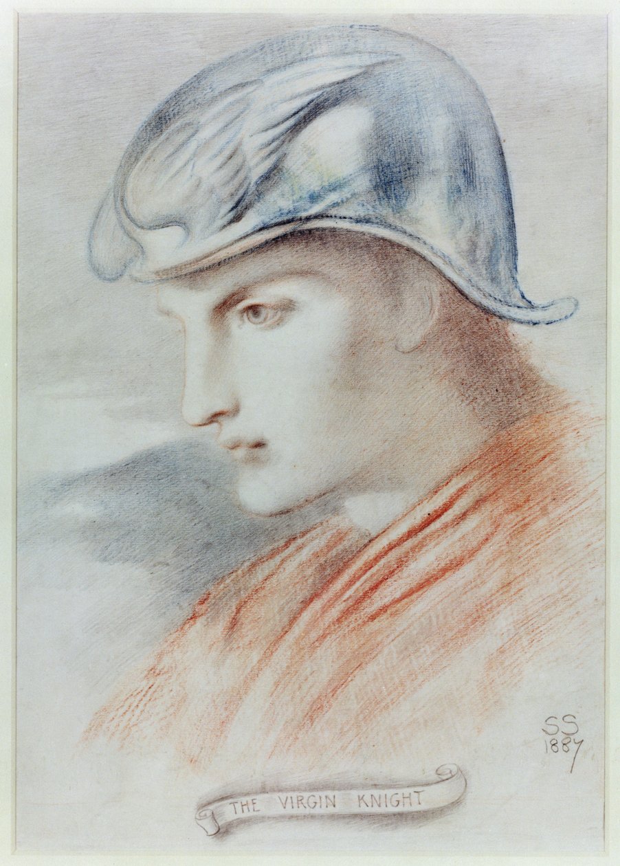 Il cavaliere vergine, 1887 da Simeon Solomon