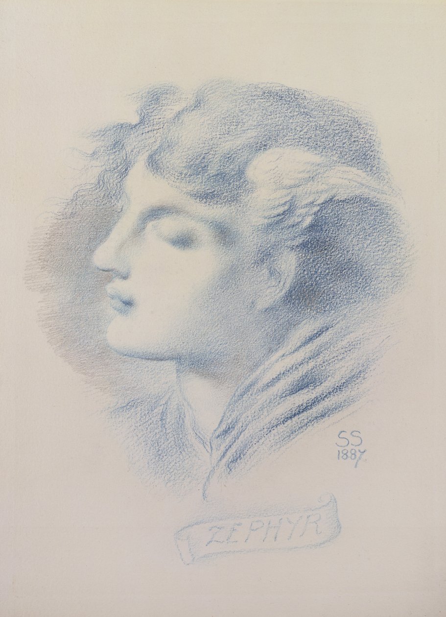 Zefiro, 1887 da Simeon Solomon