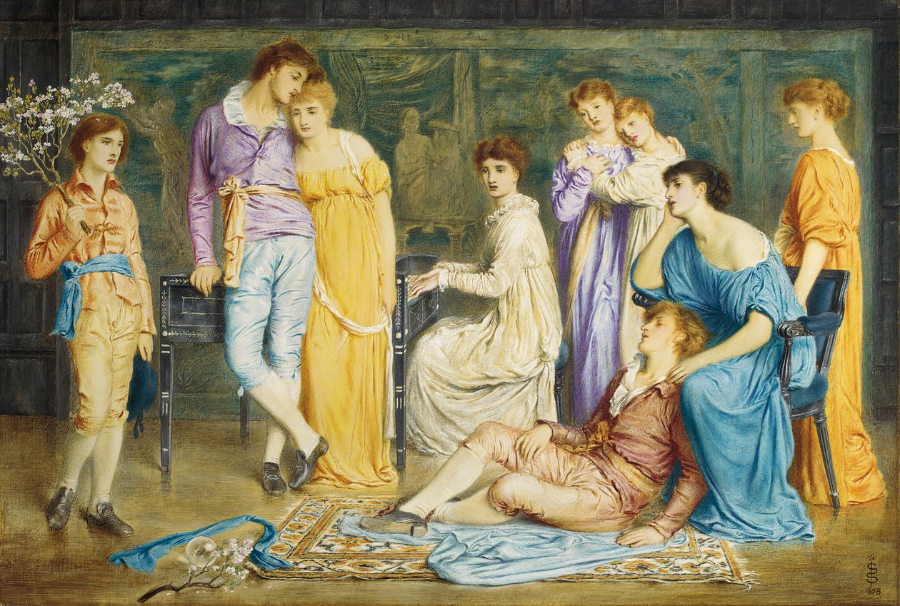 Un preludio di Bach, 1868 da Simeon Solomon