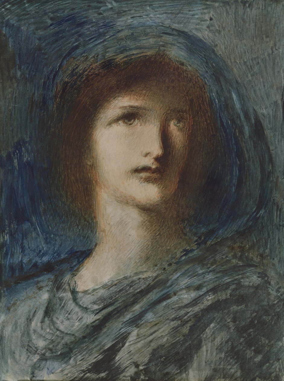 Testa di una giovane ragazza da Simeon Solomon