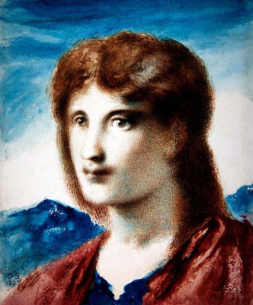 Testa di un giovane uomo da Simeon Solomon