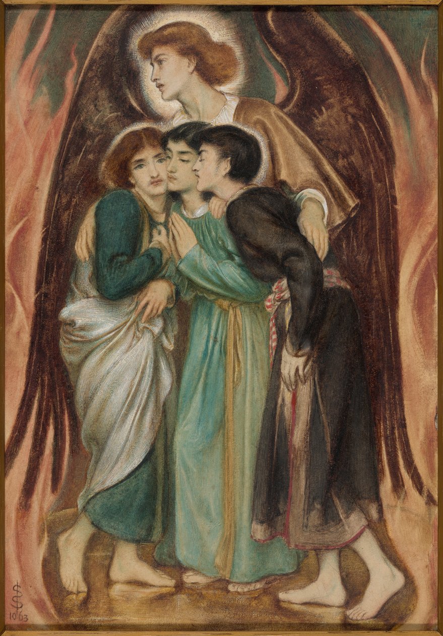 Shadrach, Meshach e Abednego nella fornace ardente da Simeon Solomon