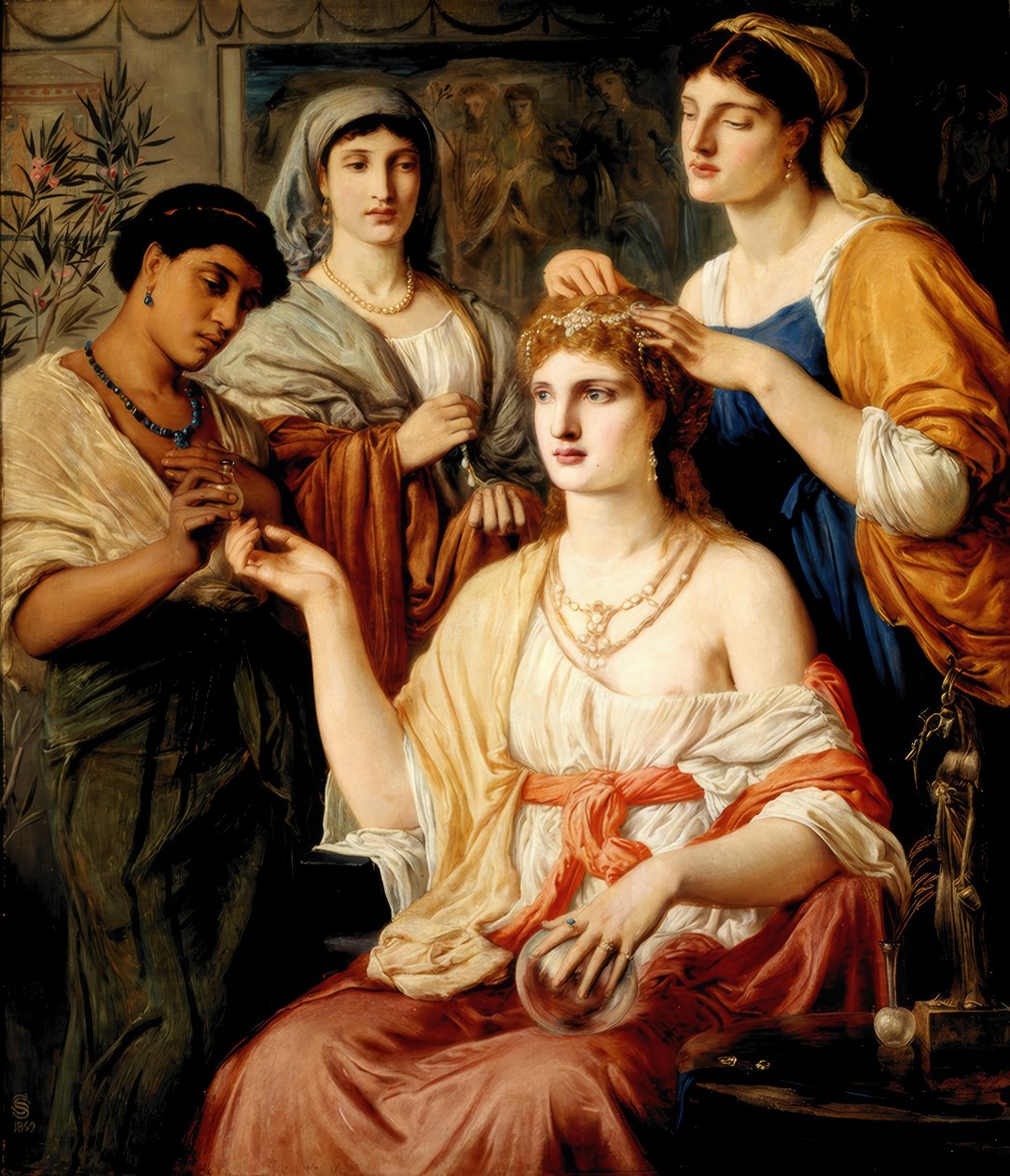 La toilette di una signora romana da Simeon Solomon