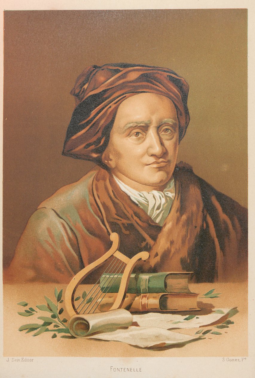 Ritratto di Bernard le Bovier de Fontenelle da Simón Gómez