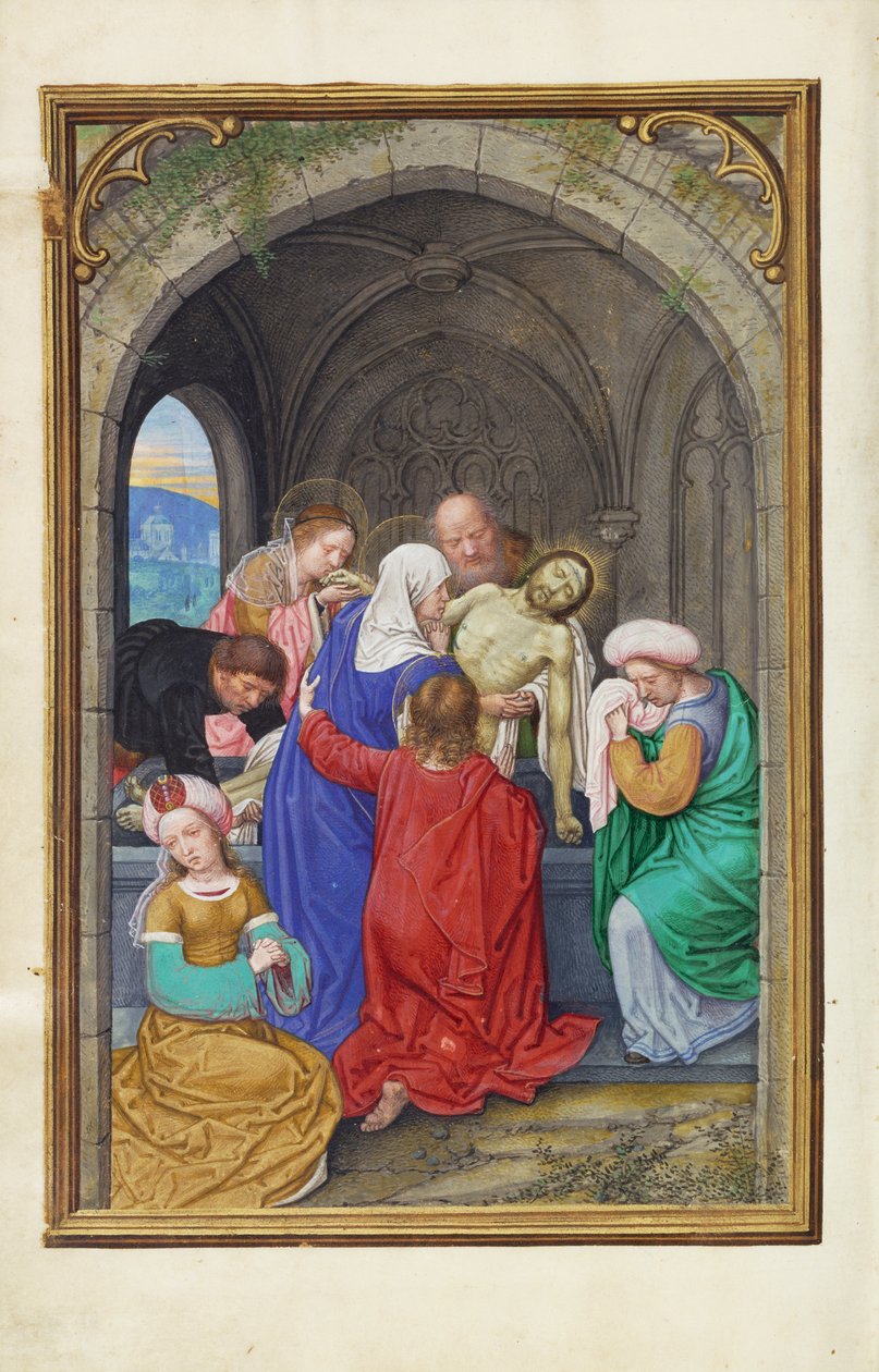 Libro di preghiere del Cardinale Albrecht di Brandeburgo - La sepoltura da Simon Bening