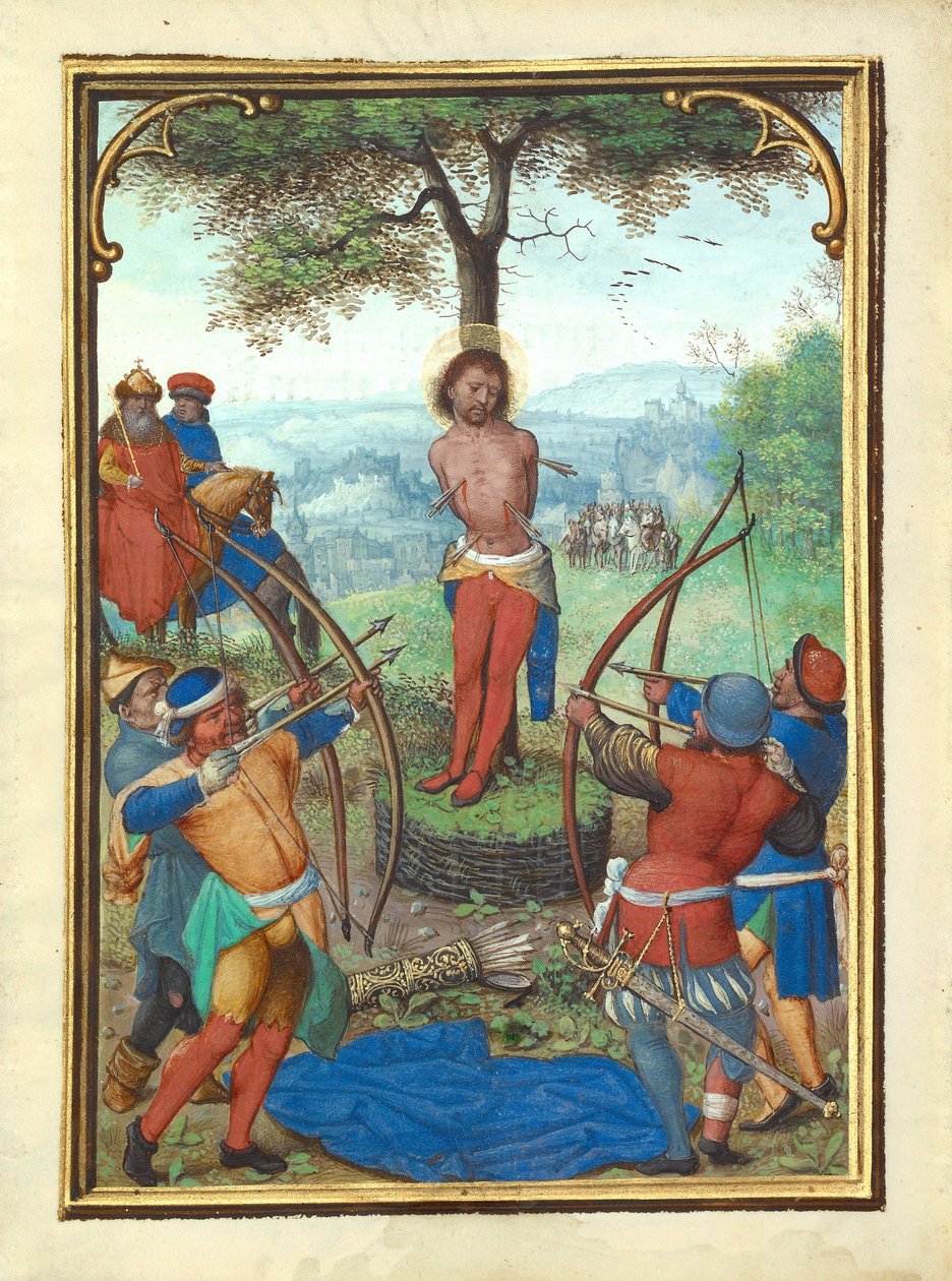 Il martirio di San Sebastiano da Simon Bening
