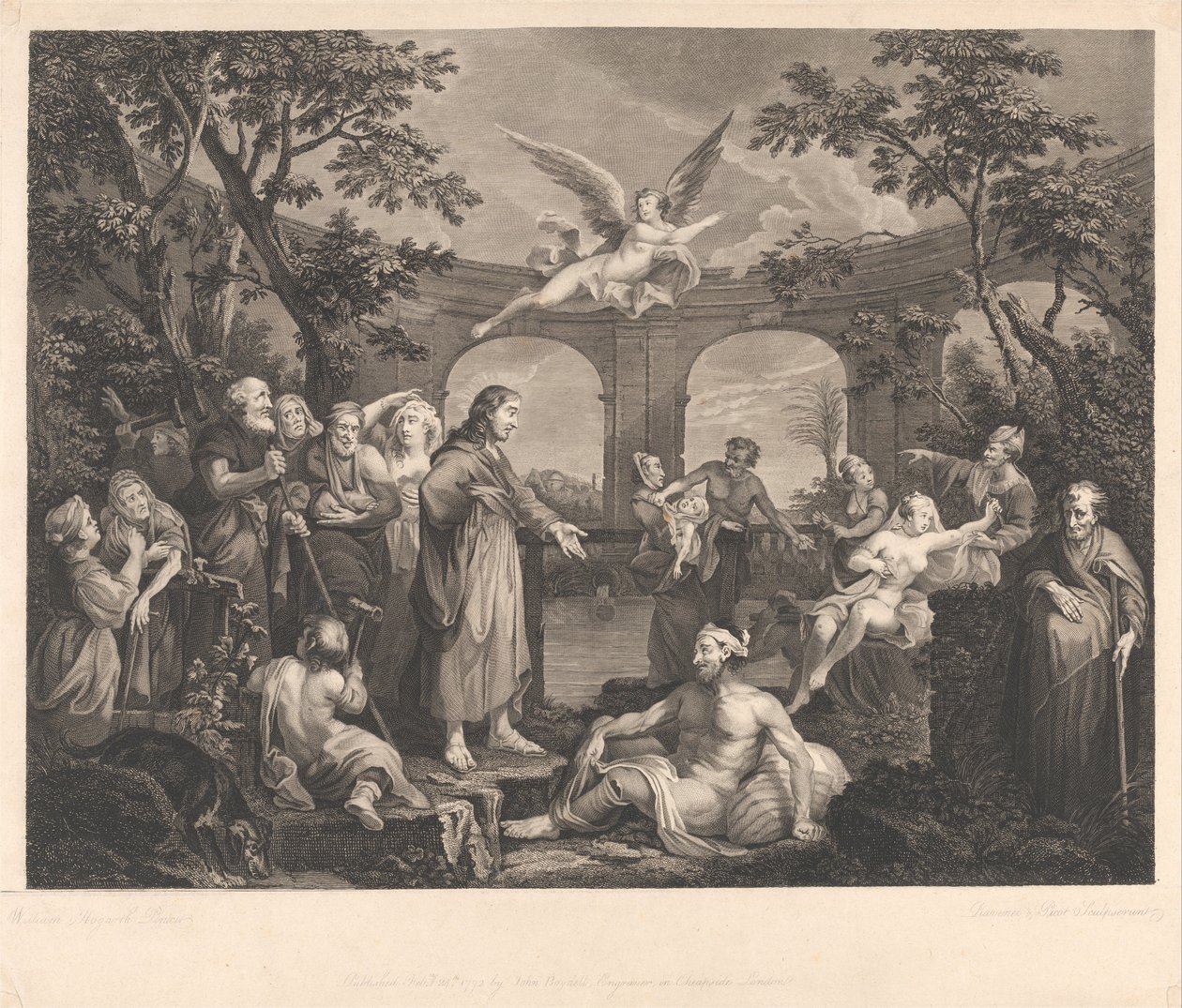 La Piscina di Betesda da Simon Francois Ravenet