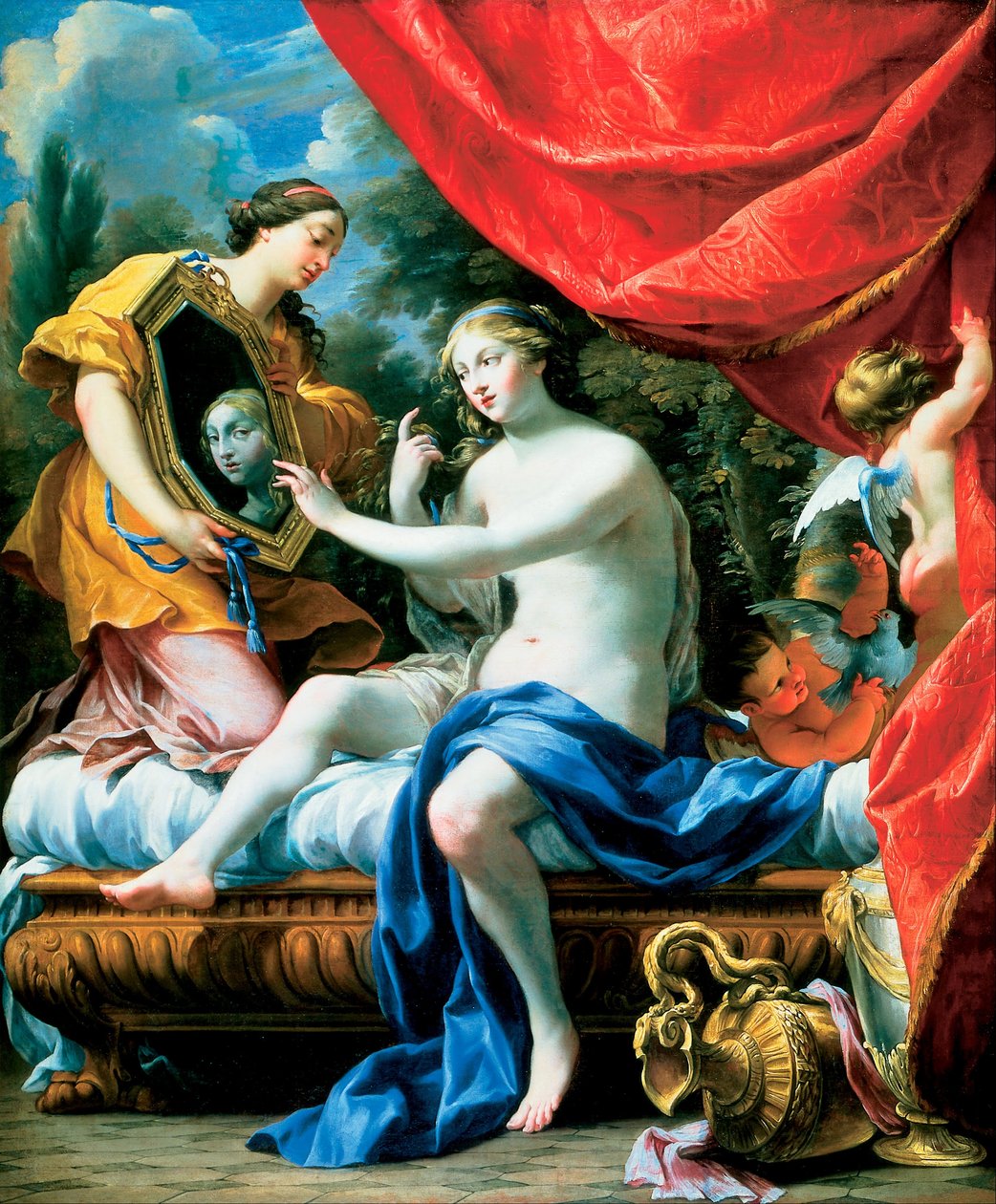 La toilette di Venere da Simon Vouet