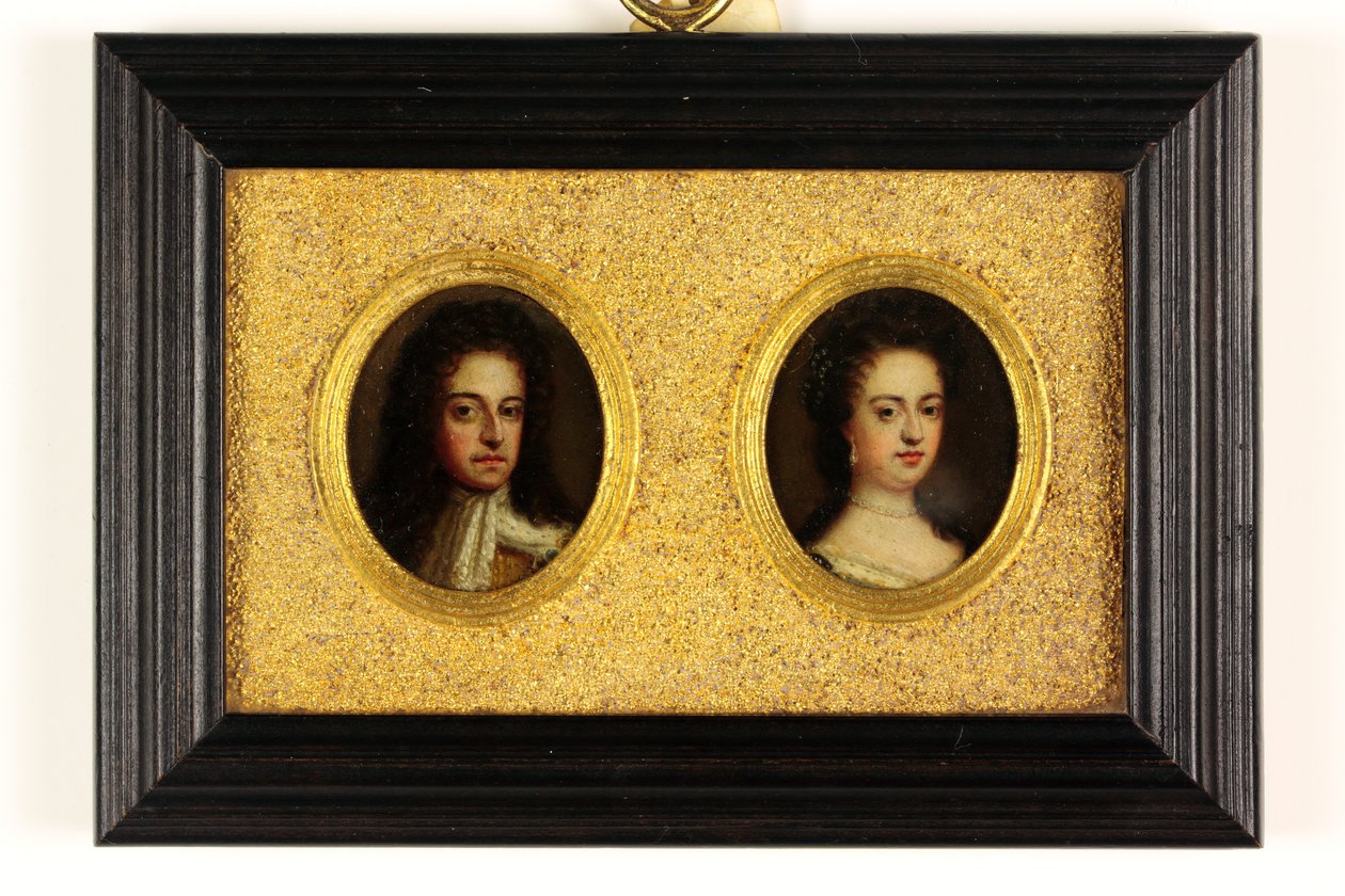 Re Guglielmo III e Regina Maria II da Simon (attr.to) Du Bois