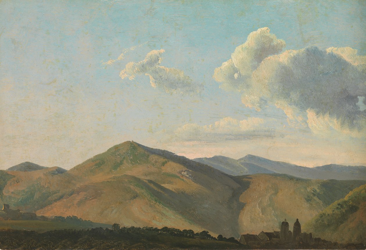 Paesaggio montuoso a Vicovaro, ca. 1786-97 da Simon Alexandre Clément Denis