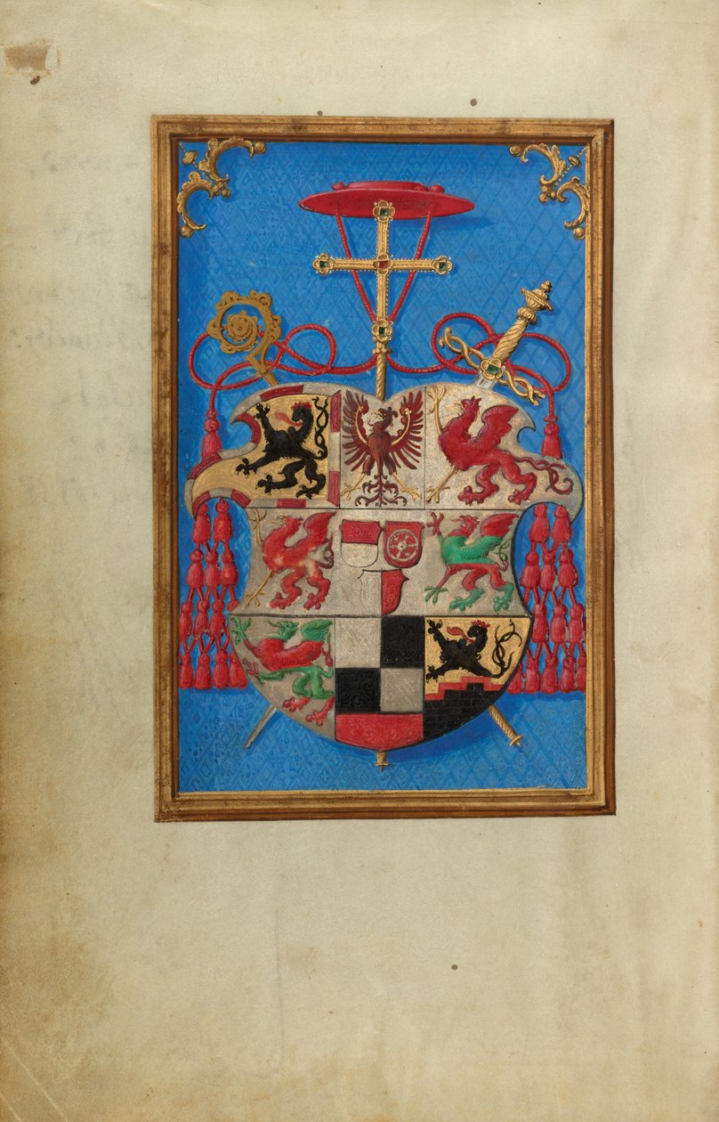 Wappen des Kardinals Albrecht von Brandenburg da Simon Bening