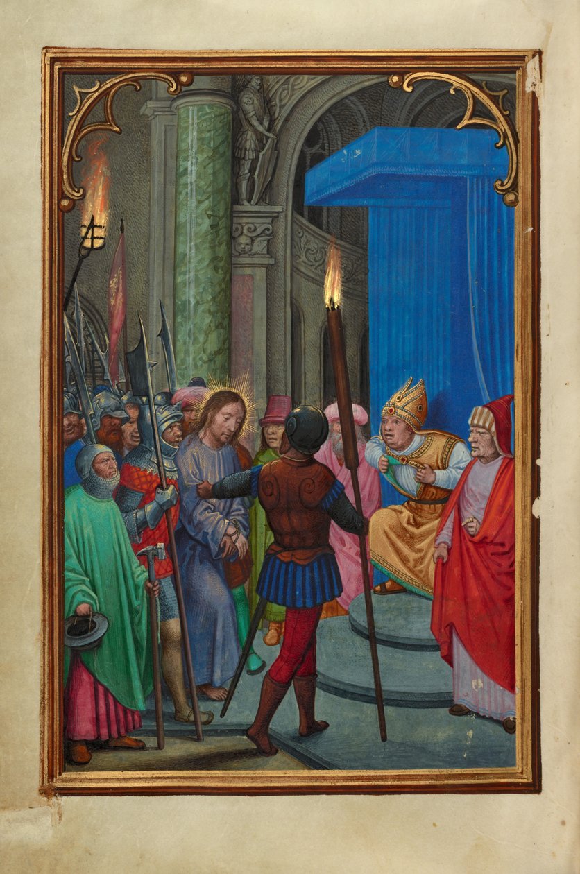 Cristo davanti a Caifa da Simon Bening