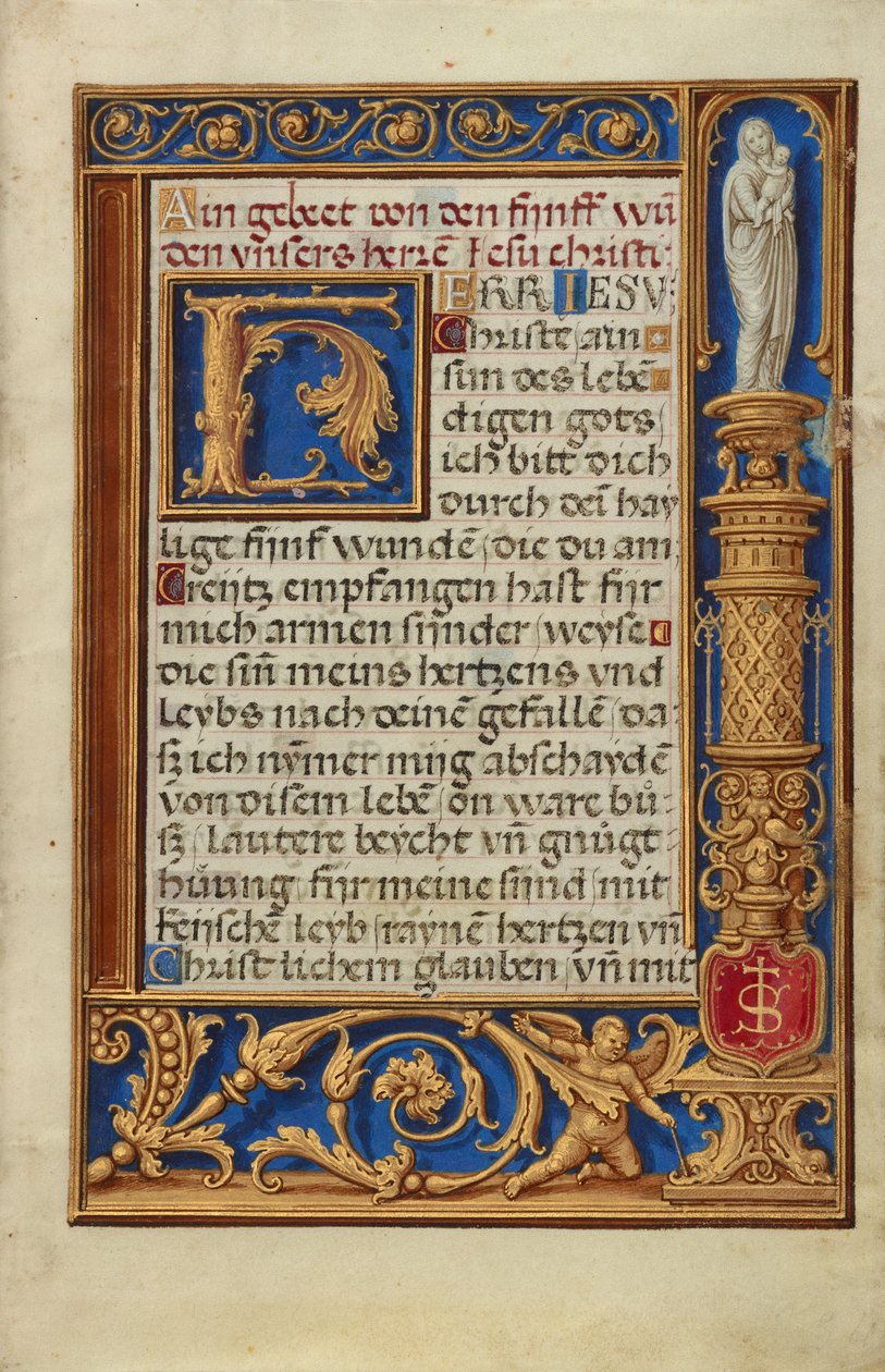 Geschmückte Textseite da Simon Bening
