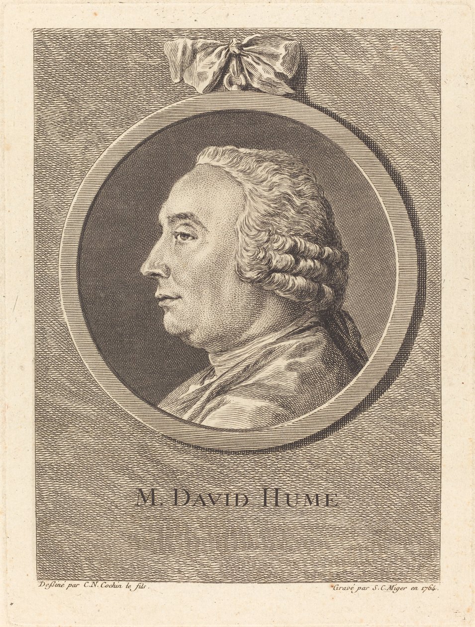 David Hume da Simon Charles Miger after Charles Nicolas Cochin II