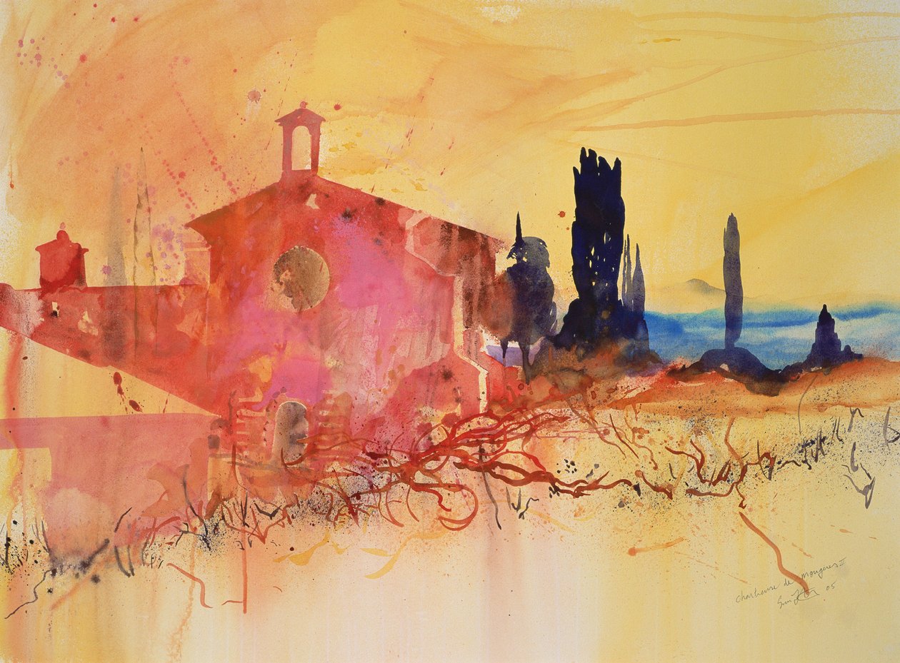 Chartreuse de Mougeres, Francia, 2004 (acquerello) da Simon Fletcher