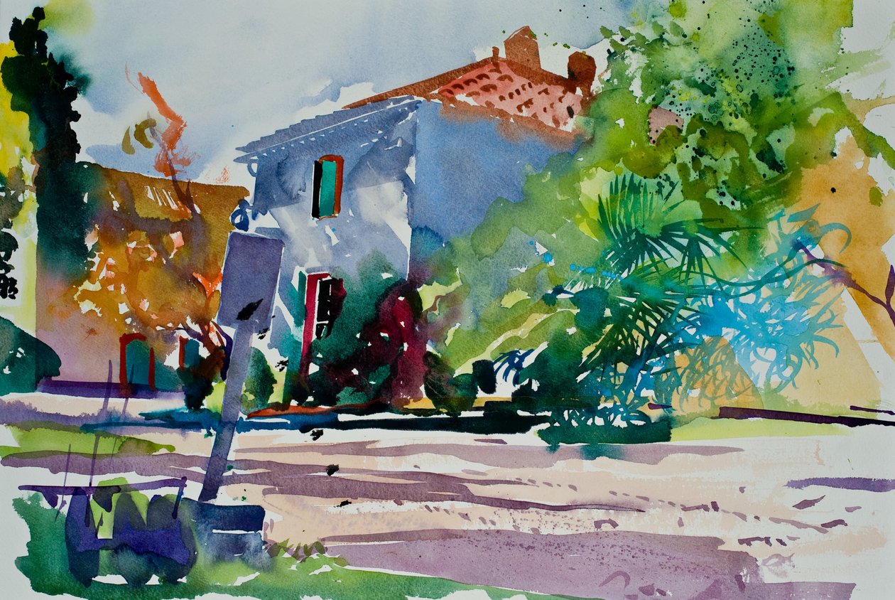Chez Florence, 2015 (acquerello) da Simon Fletcher