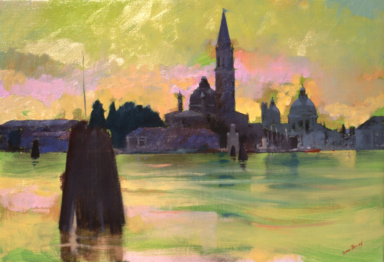 Giorgio e il saluto, 2005 (olio su tela) da Simon Fletcher