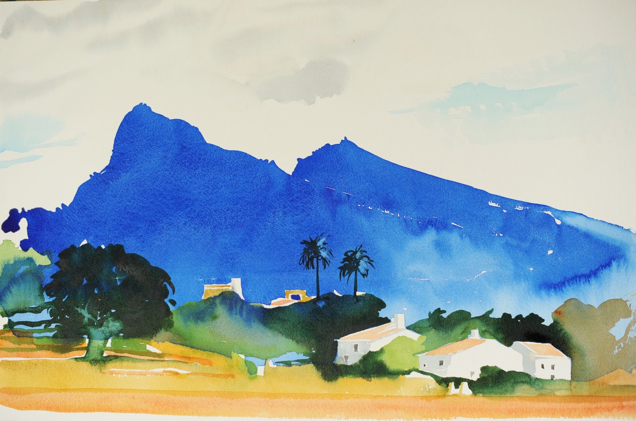 Colline di Pollença, 2016 (acquerello) da Simon Fletcher