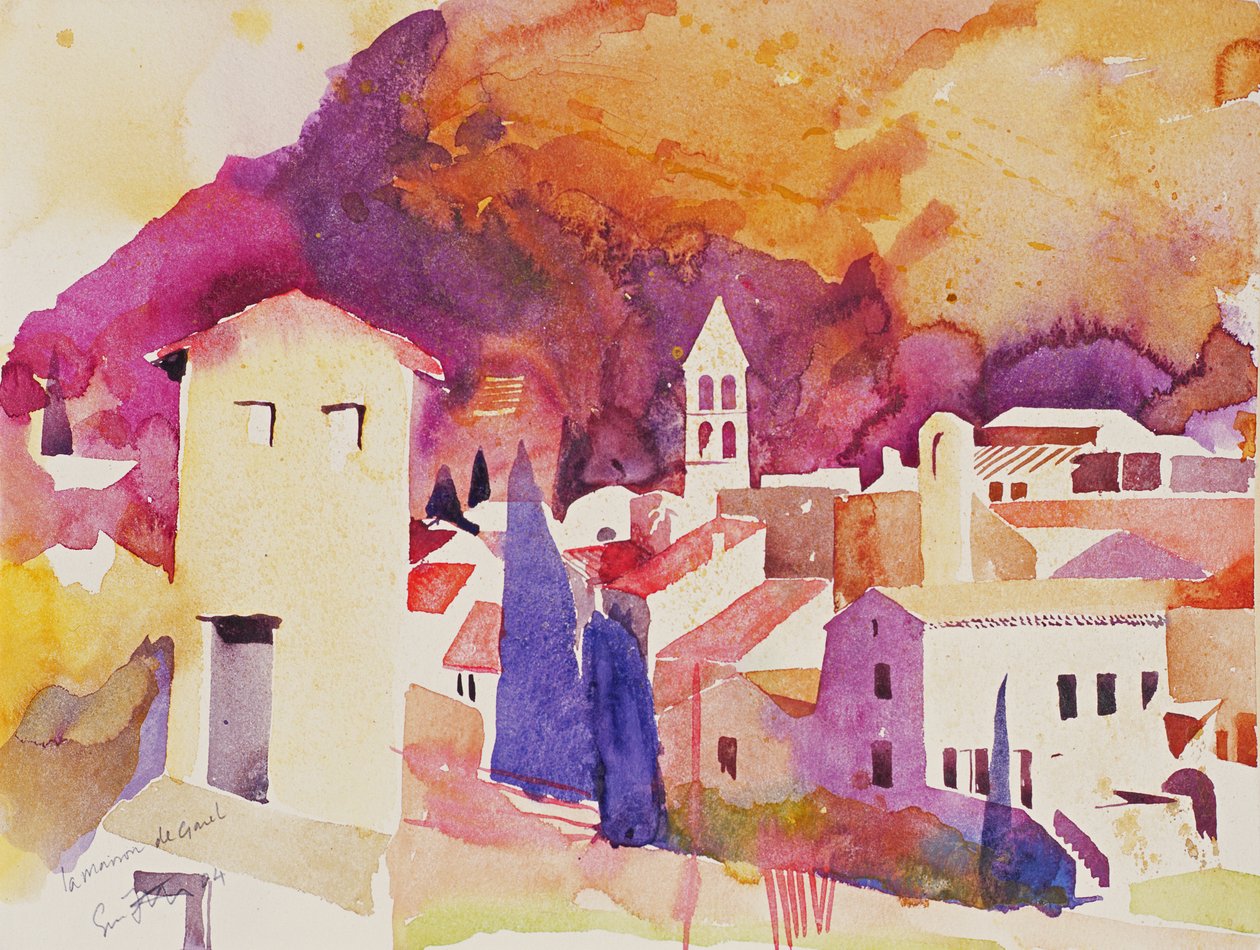 La Maison de Garel, 2004 (acquerello su carta) da Simon Fletcher