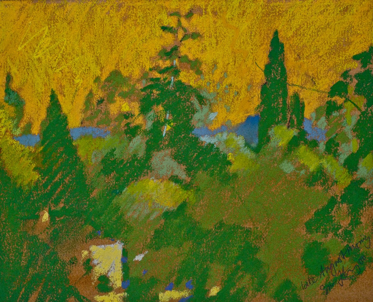Mattina di fine agosto (pastello su carta) da Simon Fletcher