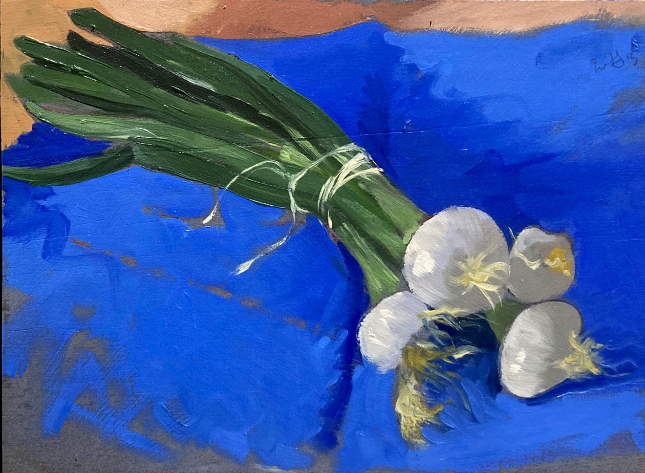 Scalogna (olio su tavola) da Simon Fletcher