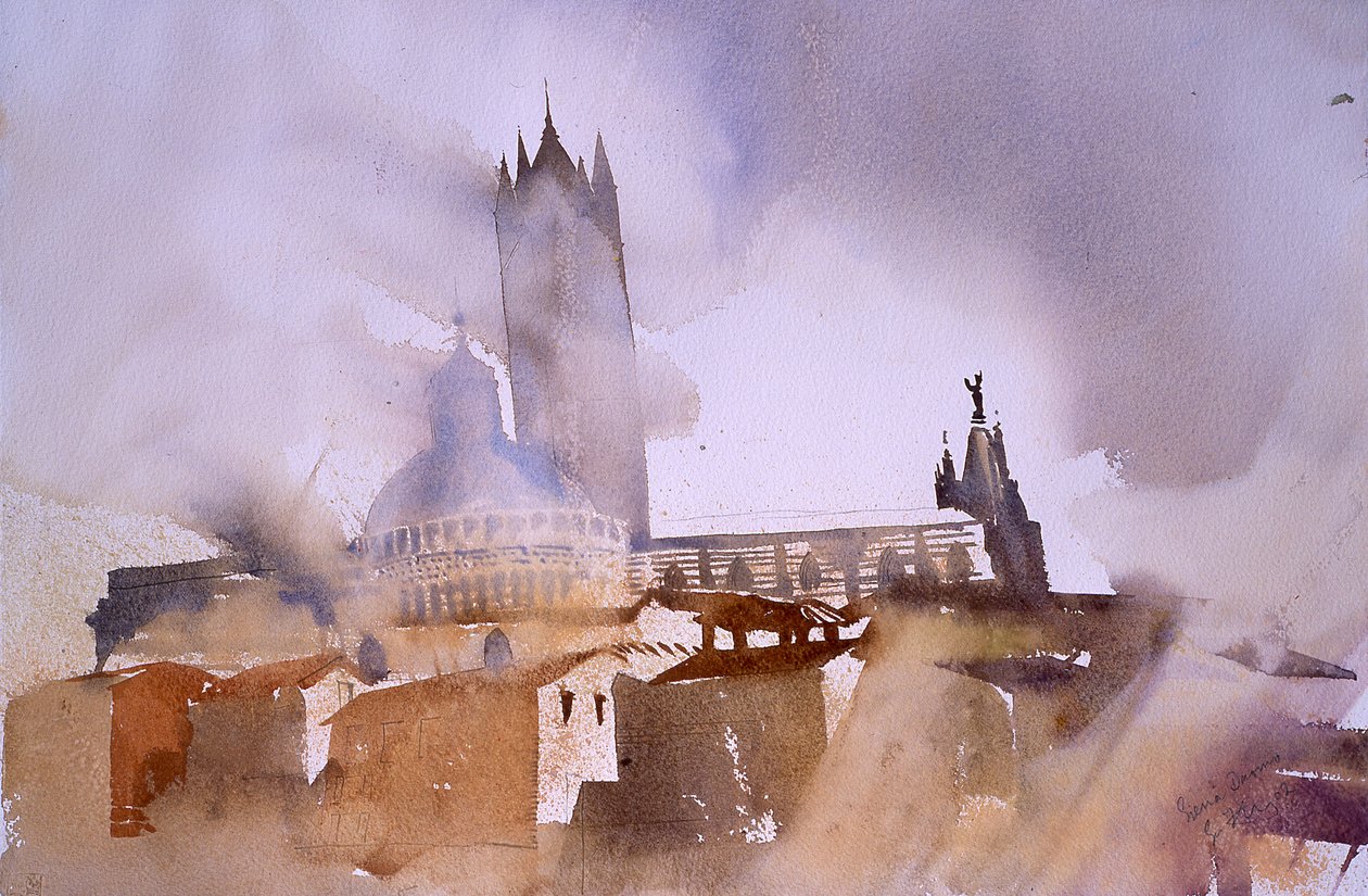 Duomo di Siena, 2002 (acquerello) da Simon Fletcher