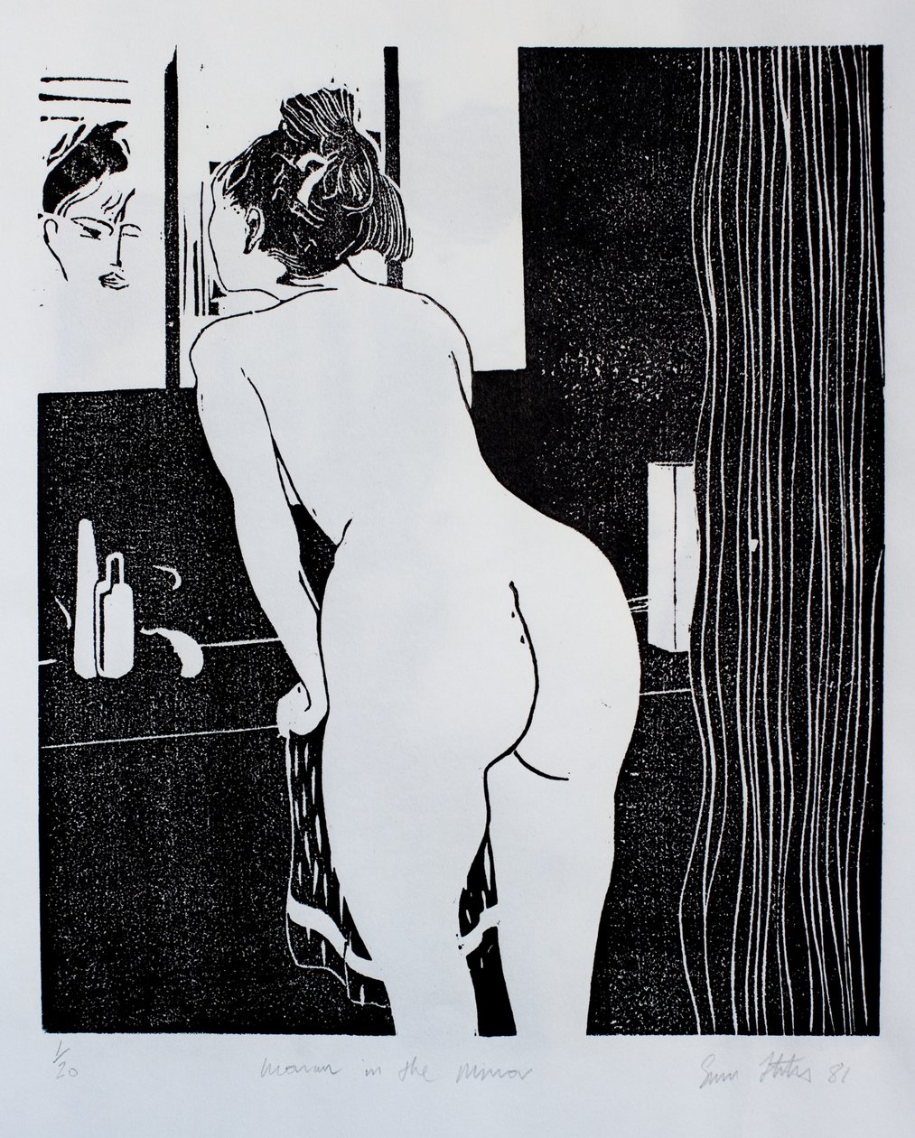 Donna allo specchio da Simon Fletcher