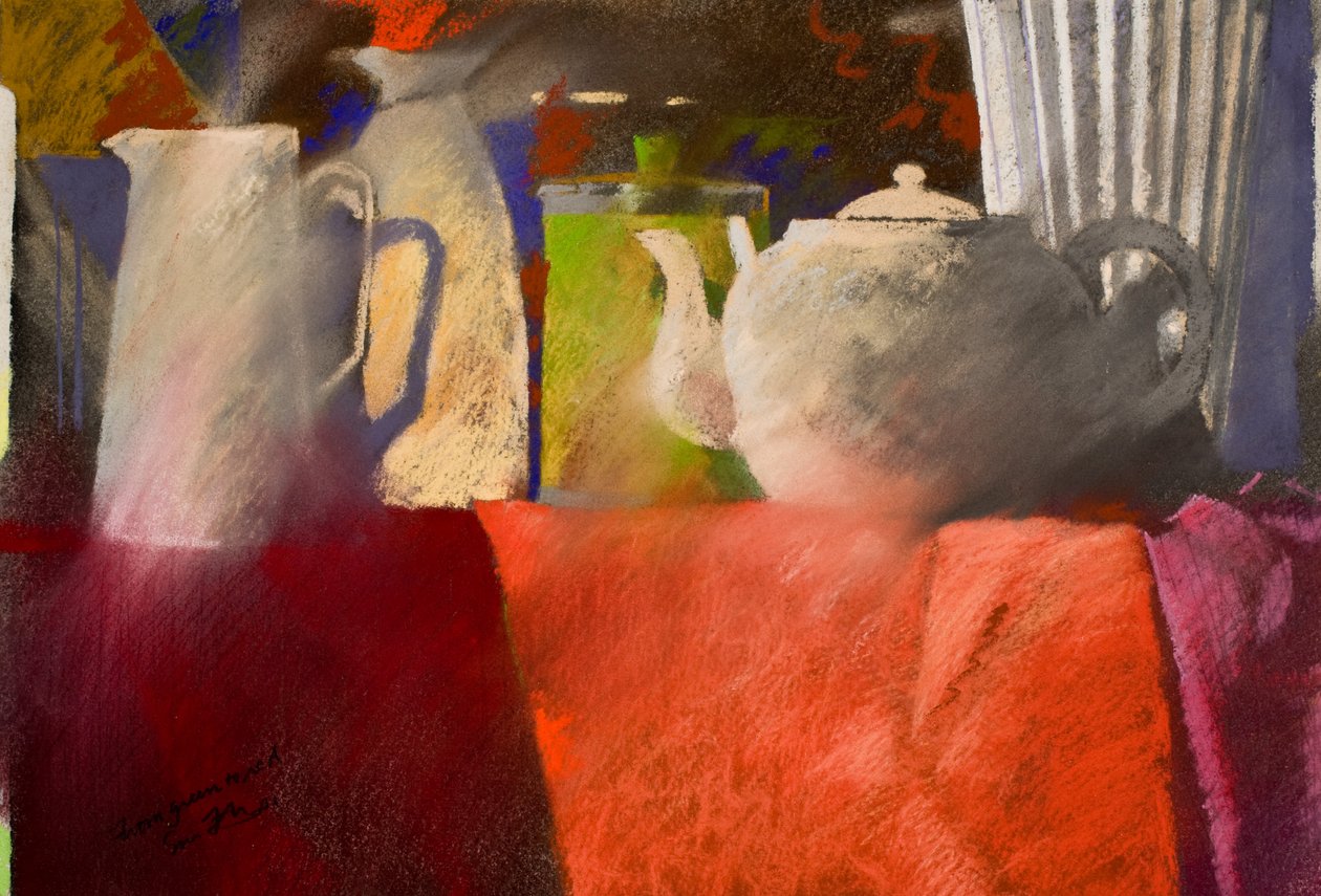 dal verde al rosso, 2002 (pastello) da Simon Fletcher