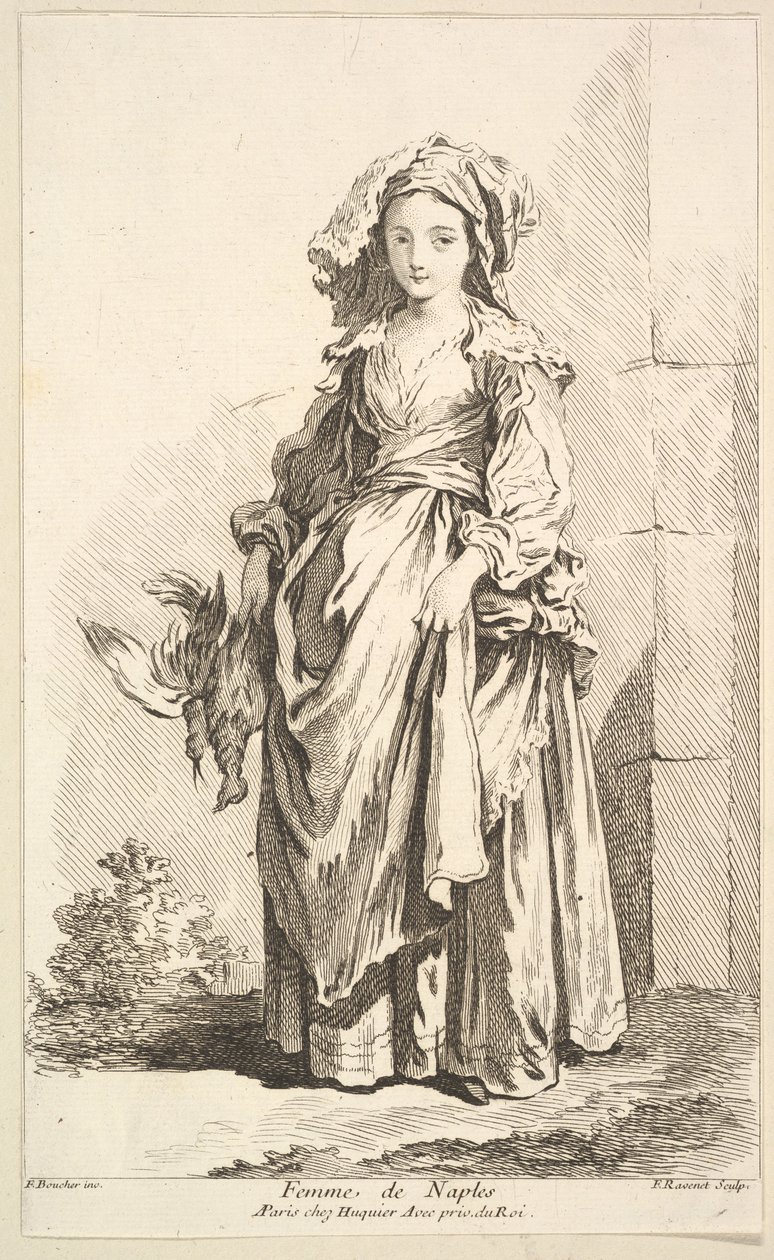 Donna di Napoli da Simon Francois Ravenet