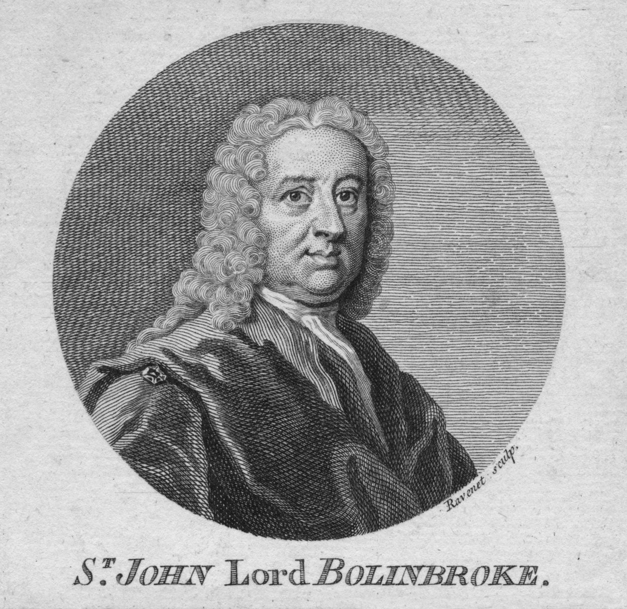 San Giovanni Lord Bolinbroke, c1750 da Simon Francois Ravenet